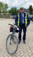Polizist, Fahrrad, Uniform